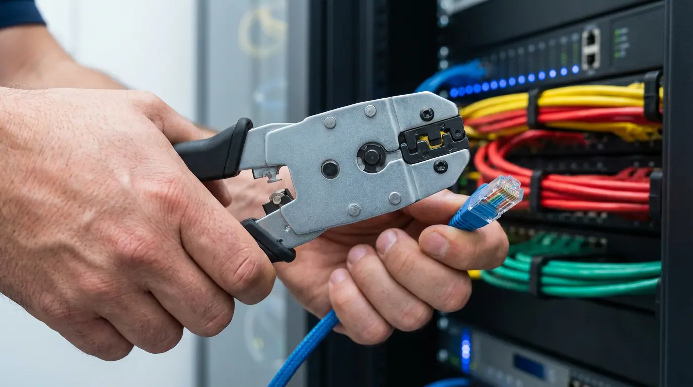 Budowa sieci komputerowych LAN i WiFi, montaż szaf RACK i okablowania strukturalnego w Radzyminie, Wołominie i Kobyłce.