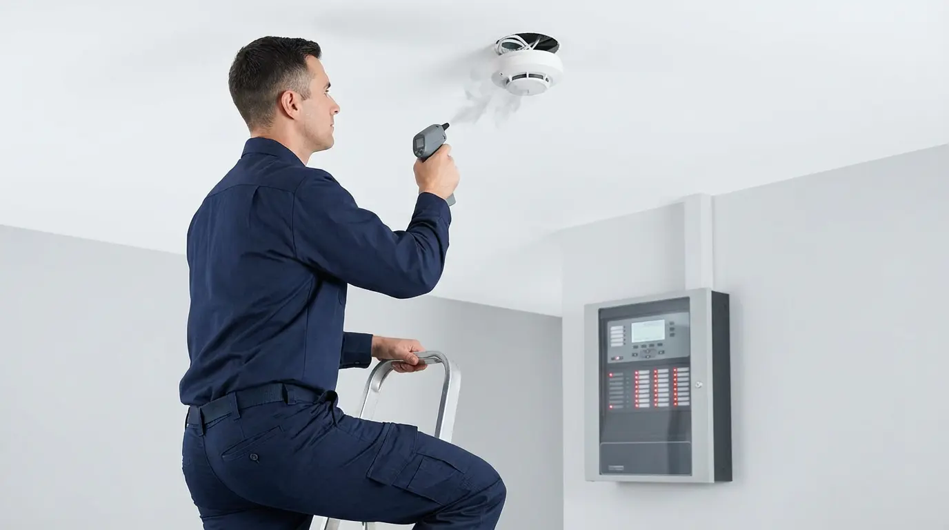 Instalacja systemów przeciwpożarowych PPOŻ i czujek dymu w budynkach w Nowym Dworze Mazowieckim, Legionowie i Jabłonnie.
